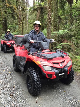 H on quadbike